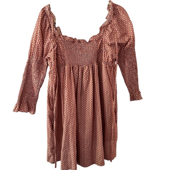 FREE PEOPLE STAR DIP MINI DRESS Prairie, Coastal, Western Loose Fit sz Med *NEW* - Picture 10 of 16